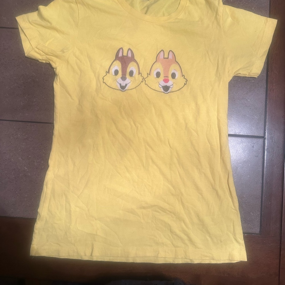 Next Level Apparel Yellow Kids Tee with Cartoon Faces